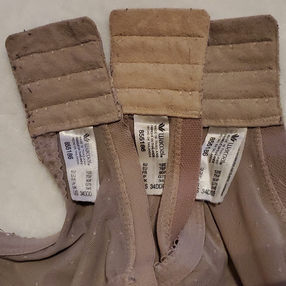 Wacoal Bra LOT of 5 Size 34DDD Full Coverage Lace Underwire Style 855186 #F7 - Picture 9 of 9